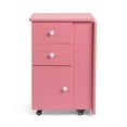 thumbnail image 3 of UBesGoo Foldable Manicure Table Desk with Dust Collector, 2 Drawers, Pink, 3 of 11