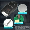 thumbnail image 4 of Unique Bargains 433MHz Keyless Entry Remote Key Fob M3N40821302 for Jeep Grand Cherokee 5 Button Black, 4 of 7