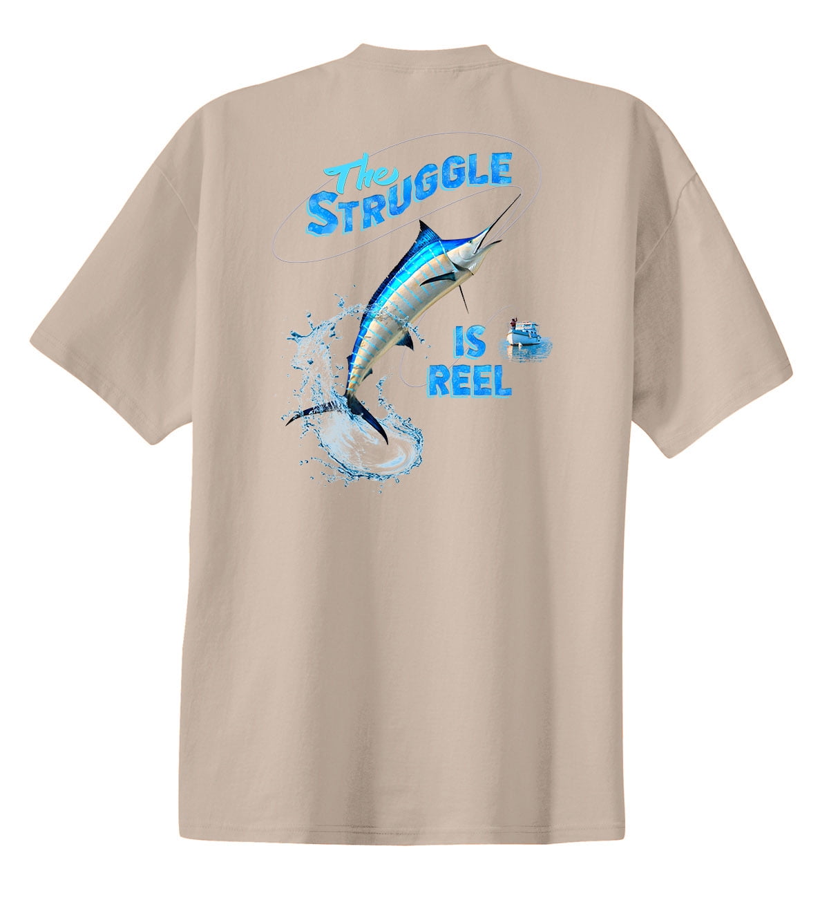 Custom Apparel R Us Big and Tall Mens T Shirt Fishing The Struggle is