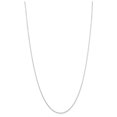 thumbnail image 2 of Auriga Fine Jewelry 14K White Gold 1.05 mm Diamond-cut Rolo Chain Necklace for Women 20", 2 of 6
