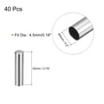 thumbnail image 2 of Unique Bargains 40Pack 4.5x20mm Metal Shoelace Tips Column Shoelace Repair Cords End Tips Silver, 2 of 6