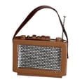 thumbnail image 3 of TISHITA 1:12 Scale Mini Radio Model Mini Record Player for Study Living Room Bedroom brown, 3 of 8