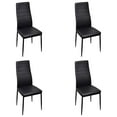 thumbnail image 5 of vidaXL Dining Chairs 2 pcs Black Faux Leather, 5 of 23