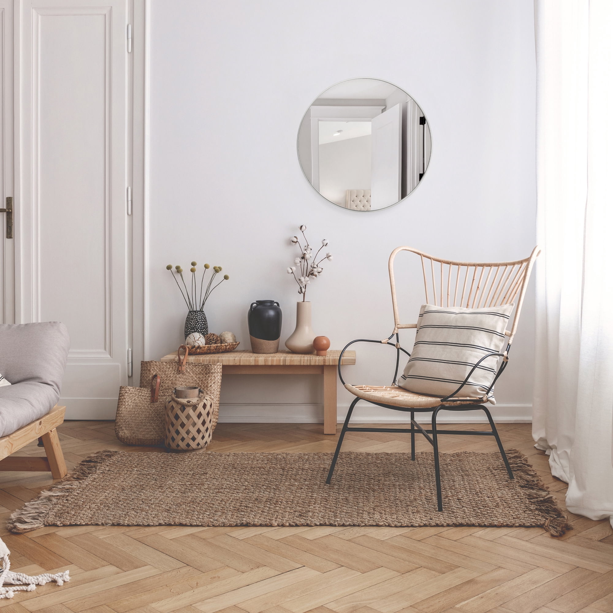 Design House Kenna 24" Round Wall Accent Mirror