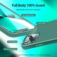 thumbnail image 2 of [5 in 1 Designed for iPhone 13 Case, with 2 Pack Screen Protector + 2 Pack Camera Lens Protector, Liquid Silicone Slim Shockproof Protective Phone Case [ Microfiber Lining](Midnight Green), 2 of 12