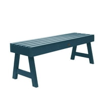 Highwood Weatherly 4-ft Picnic Bench - 2-Person, Eco-friendly, Synthetic Wood