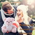 thumbnail image 5 of Teddy Bear Personalized Plush Toys, Customized Gifts Stuffed Bear with Text+Photo as Gift on Christmas Birthday (10 IN-Text+Photo), 5 of 6
