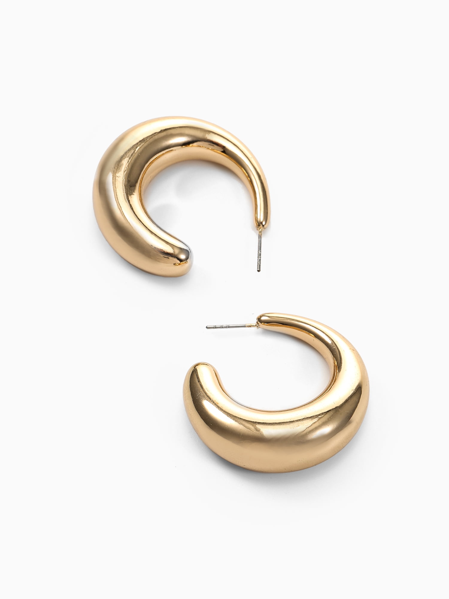 Time and Tru Goldtone Bubble Hoop Earring, 1 Pair