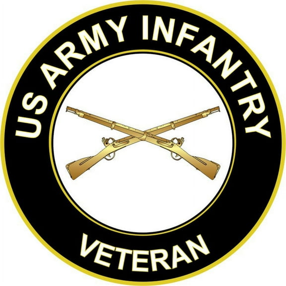 3.8 Inch U.S. Army Veteran Infantry Sticker Decal