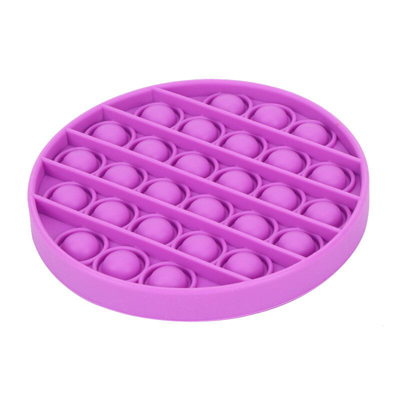 Stress Relief Fidget Popper Push Pop Bubble Sensory Toy Purple Colour Uk Seller 