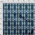thumbnail image 2 of oneOone Georgette Viscose Fabric Diamond & Swirl Ikat Printed Fabric 1 Yard 42 Inch Wide, 2 of 4