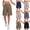 12# Light Brown, variant on Cargo Shorts Women,Summer High Waisted Bermuda Shorts Casual Trendy Hiking Outfits Knee Length Pant with Pockets 2026 Khaki XXL