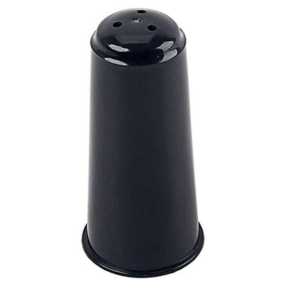 BRIGHTFUFU Tapa de saxofón de soprano plástico BB boquilla de saxofón de boquilla de protección (negro)