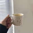 thumbnail image 3 of Taza de de cerámica nórdica de 8 , vajilla de puntos pintada , regalos para parejas, taza de agua , regalos de cumpleaños, luz perfecl taza de café redonda, 3 of 8
