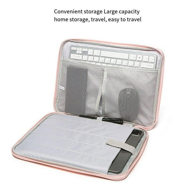 Housse De Protection Rembourrée Pour Ordinateur Portable 15,6 Pouces, Fermeture éclair, Pour Tablette Ultrabook (gris) - Informatique