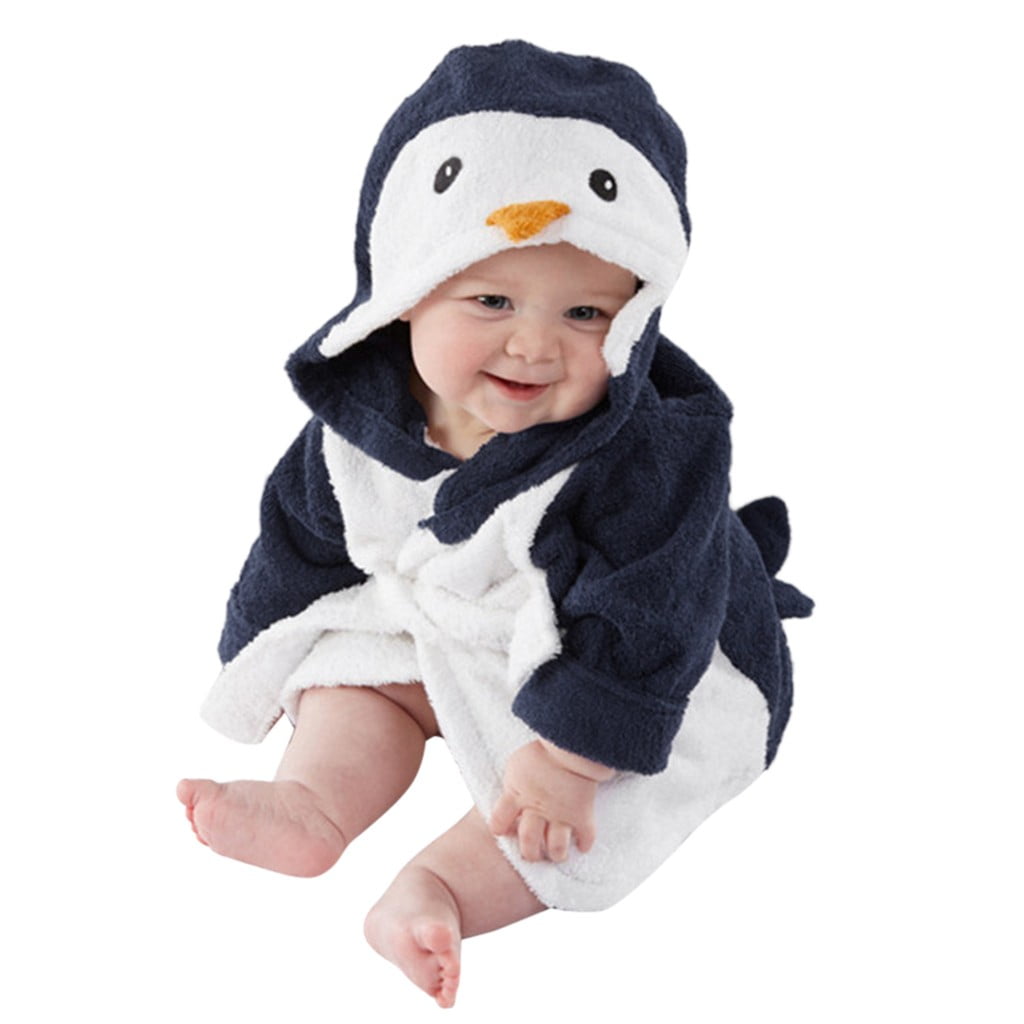 jovati Toddler Bath Towel Toddler Baby Hoodie Bath Towel Infant Flannel Bathing Bathrobe Walmart