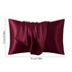 thumbnail image 3 of Funda de almohada de seda sintética, funda de almohada de satén reversible de color liso, funda de almohada de color liso, funda de almohada para dormir, funda de almohada de satén de seda sintética, 3 of 6
