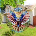 thumbnail image 4 of 10 inch 3D Flag Eagle Wind Spinner, Unique Metal Hanging Kinetic Wind Sculpture, Yard and Garden Ornament, 4 of 9