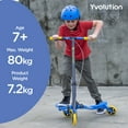 thumbnail image 6 of Yvolution Fliker Air A3 3 Wheels Kids Drift Wiggle Scooter for Boys and Girls Ages 7+ Years (Blue), 6 of 10
