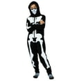 thumbnail image 6 of Prestigez Kids Family Skeleton Onesie Pajama Costume Union Suit Sleepwear With Hood, Mask, And Socks, White - Skeleton, Size: Kids - 8, 6 of 7