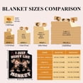 thumbnail image 4 of Yibo Love Monkey Blanket Flannel Soft and Comfortable Anti-static Bed Sofa Blanket, 4 of 7