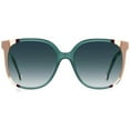 thumbnail image 2 of Carolina Herrera CH 0062/S 0HBJ Women's Teal Brown Sunglasses, 2 of 2
