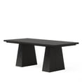 thumbnail image 4 of Demi Bonn 63" Dining Table, Farmhouse Wood Kitchen Table for 6 People, Rectangular Dinner Table for Dining Room, Home Office, Living Room Furniture, Black, 4 of 4