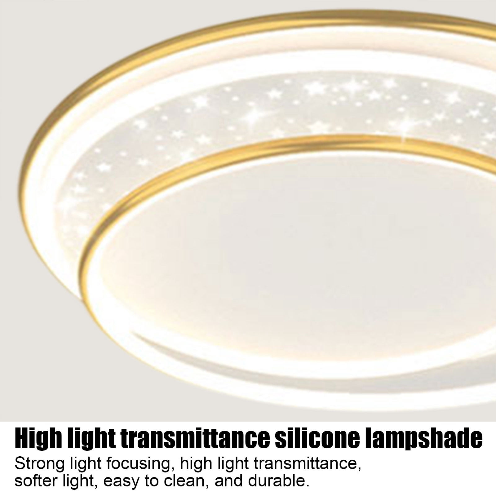 Three Color Lighting 19.69 In Bedroom Ceiling Light Round Lamp Modern Simples Scandinavian Cozy Room Creativess Light Fixtures
