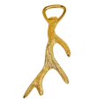 thumbnail image 1 of Godinger 90478 Antler Bottle Opener, Gold, 1 of 1