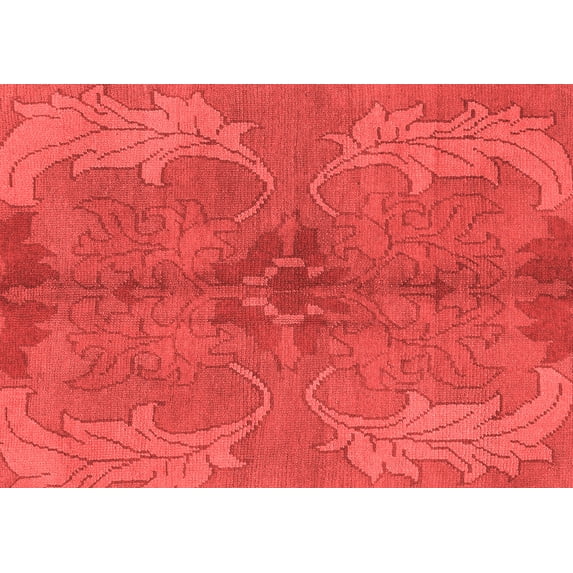 Ahgly Company Machine Washable Indoor Rectangle Abstract Red Modern Area Rugs, 2' x 5'