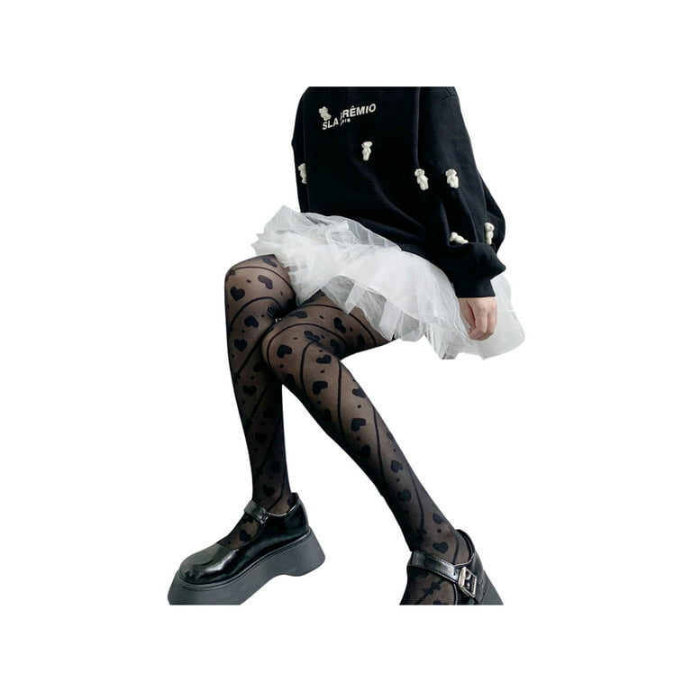 JBEELATE Women Grunge Pattern Fishnets Tights for Sexy Pantyhose