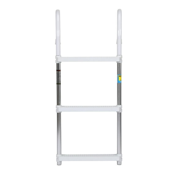Seachoice Aluminum Boarding Ladder, 3 Steps, 15 In. Wide X 36 In. Tall