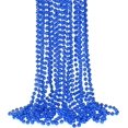 thumbnail image 2 of YAXINRUI Collares de cuentas azules metálicos de 33 pulgadas y 7 mm, 15 piezas de cuentas de Mardi Gras, collares de cuentas redondas a granel, collar de disfraces para fiestas de Mardi Gras, eventos, 2 of 4