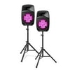 Restored ION Audio Pro Glow Duo 10" PA System All-in-One High-Power 400-Watts (2 x 200w) Stereo Speakers [Refurbished]