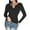Black--womens clothing, variant on Womens Long Sleeve Tight Shirts with Built in Bras Soft Notch V Neck Tops Slim Fit Basic Tees Solid Color Layering Shirt Comfy Casual Tshirts
