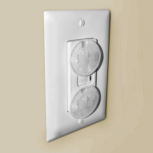 Home Safe Outlet Protectors 12 Pack (Clear)