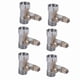 thumbnail image 1 of 6X Adaptador de Agua de Alimentación de 1/2 Pulgada Una 1/4 de Pulgada Válvula de Bola Grifo Alimentación de Grifo Osmosis Inversa Plata, 1 of 5