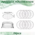 thumbnail image 2 of 24Pcs Mason Jar Holder Lid Insert 304 Stainless Steel Flower Organizer Lid Insert with Square Grids Mesh Lids for Regular Mouth Mason Canning Jars DIY, 2 of 5