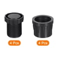 thumbnail image 3 of 4Set Leveling Feet, 1" Dia Adjustable Furniture Leg Leveling Round Tube Insert Screw-in Glide Levelers, Black, 3 of 6