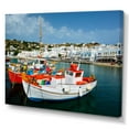 thumbnail image 2 of Designart "Finishing Boat At A Greek Port" Hunting & Fishing Wall Art Prints, 2 of 7