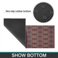 thumbnail image 7 of Bohemian Brown Geometry Rugs and Mats Non Skid Washable Absorbent Microfiber Soft Kitchen Mat for Floor Set Of 2 Decor Stain Resistant 17"x47"+17"x30", 7 of 7
