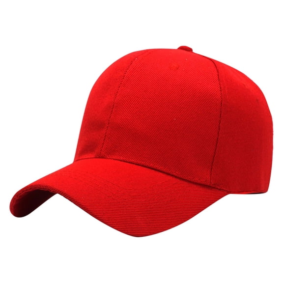 Lightweight Baseball Cap for Men Women, Flexible Adjustable Buckle Sweat Wicking Wind Resistant Sun Hat for Cycling Golf Workout Travel Red One Size