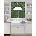 thumbnail image 3 of St. Patrick's Day Swag Kitchen Curtains Sets for Windows 24 Inch Length, Spring Green Lucky Shamrock Grass Retro Short Window Curtain Panels Swags Valances and Tiers 3 Piece Set for Cafe/Dining Room, 3 of 5