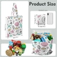 thumbnail image 2 of Boho Seashell Canvas Tote Bag – Watercolor Ocean Shell and Coral Reef Design – Nautical Beach Tote for Coastal and Mermaid Fantasy Lovers, 2 of 7