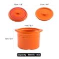 thumbnail image 3 of Qeeadeea Bouillon Cups, French Onion Soup Bowls With Handles, French Onion Soup Crocks Oven Safe, Microwave Soup Bowl With Lid, Soup Mug-orange-4.8x4.8x3.6inch, 15oz, 3 of 7