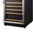 thumbnail image 4 of Avanti 148 Bottle Beverage Cooler with Wooden Shelves, Stainless Steel, 4 of 4