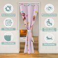 thumbnail image 2 of Erosebridal 52x80 inch Princess Door Curtain,Cute Love Heart Blackout Curtain,Kawaii Unicorn Door Drape,Romantic Horse Room Divider Curtain for Hallway, 2 of 5