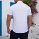 thumbnail image 4 of pstuiky camisetas camisas para hombre, Camiseta de manga corta con capucha y cremallera para hombre, informal, lisa, a la moda ropa de hombre xl, 4 of 4