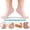 Pink, variant on Reusable Silicone Moisturizing Foot Socks – Deep Hydration Gel Socks for Dry, Cracked Heels & Calluses – Flexible, Washable Foot Care Cover for Home Spa Pedicure