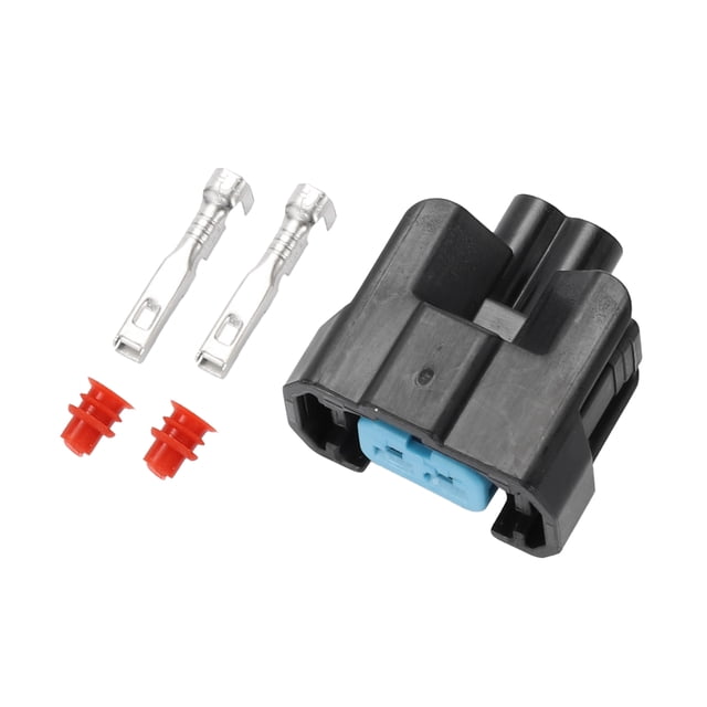 Conector de inyector de combustible hembra a prueba de agua de 2 pines Unique Bargains para Honda 1 juego